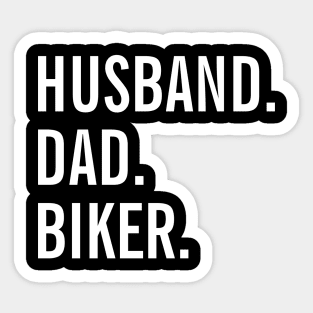 Husband Dad Biker Sticker